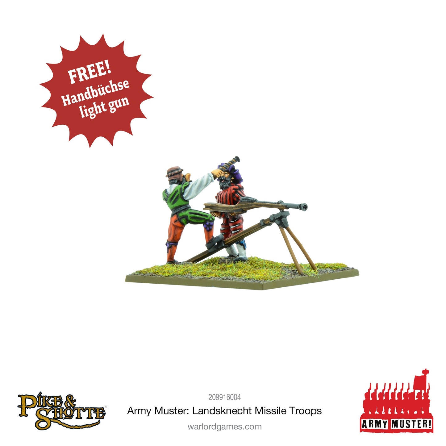Pike & Shotte: Italian Wars 1494-1559 - Army Muster - Landsknecht Missile Troops