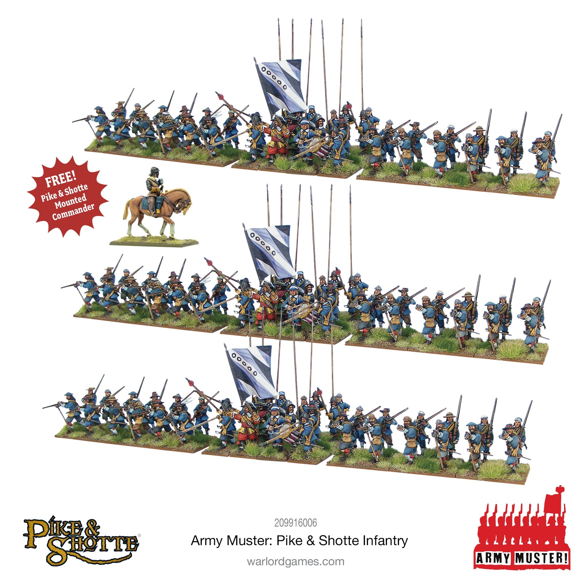 Pike & Shotte: The English Civil Wars & Thirty Years War - Army Muster: Pike & Shotte Infantry