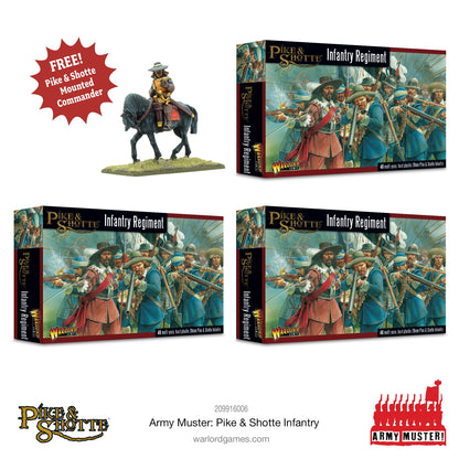 Pike & Shotte: The English Civil Wars & Thirty Years War - Army Muster: Pike & Shotte Infantry