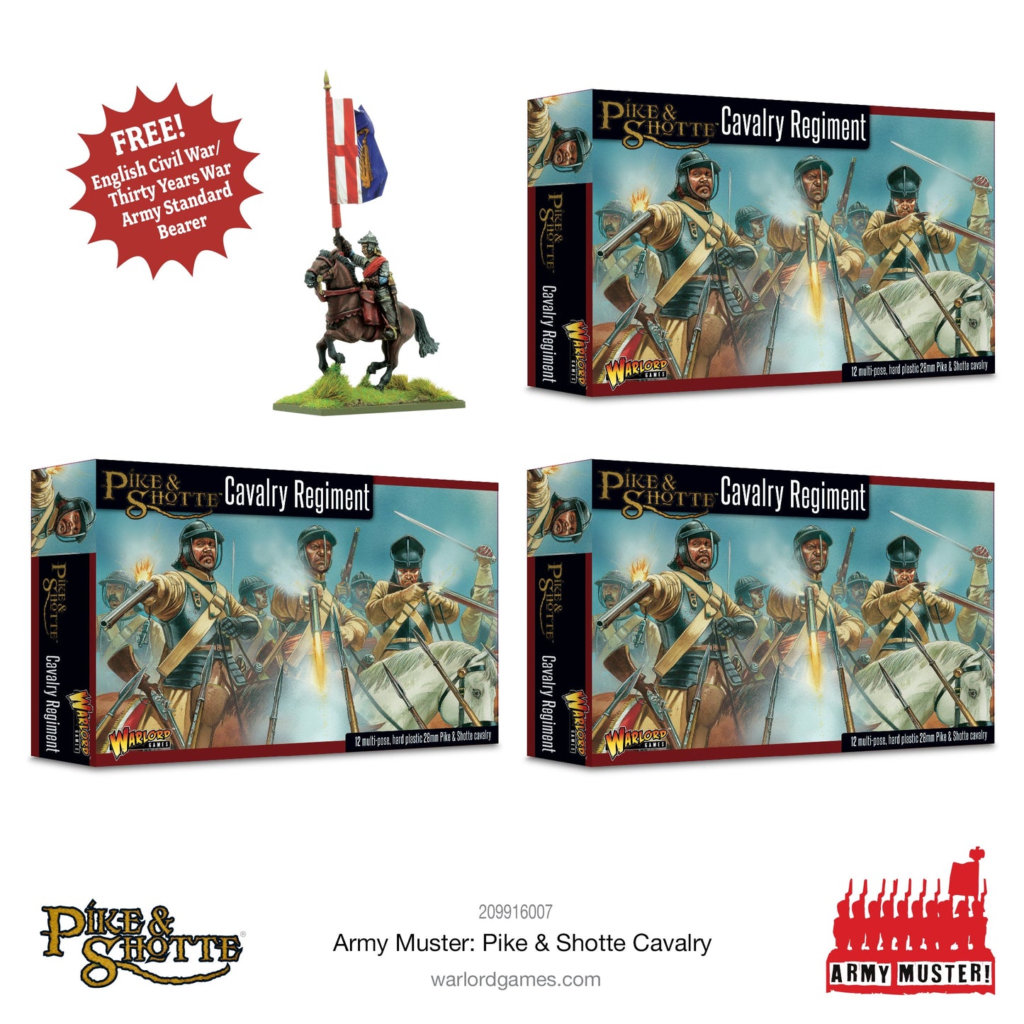 Pike & Shotte: The English Civil Wars & Thirty Years War - Army Muster: Pike & Shotte Cavalry