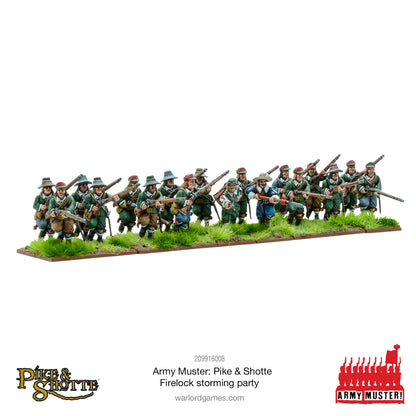 Pike & Shotte: The English Civil Wars & Thirty Years War - Army Muster: Pike & Shotte Firelock Storming Party