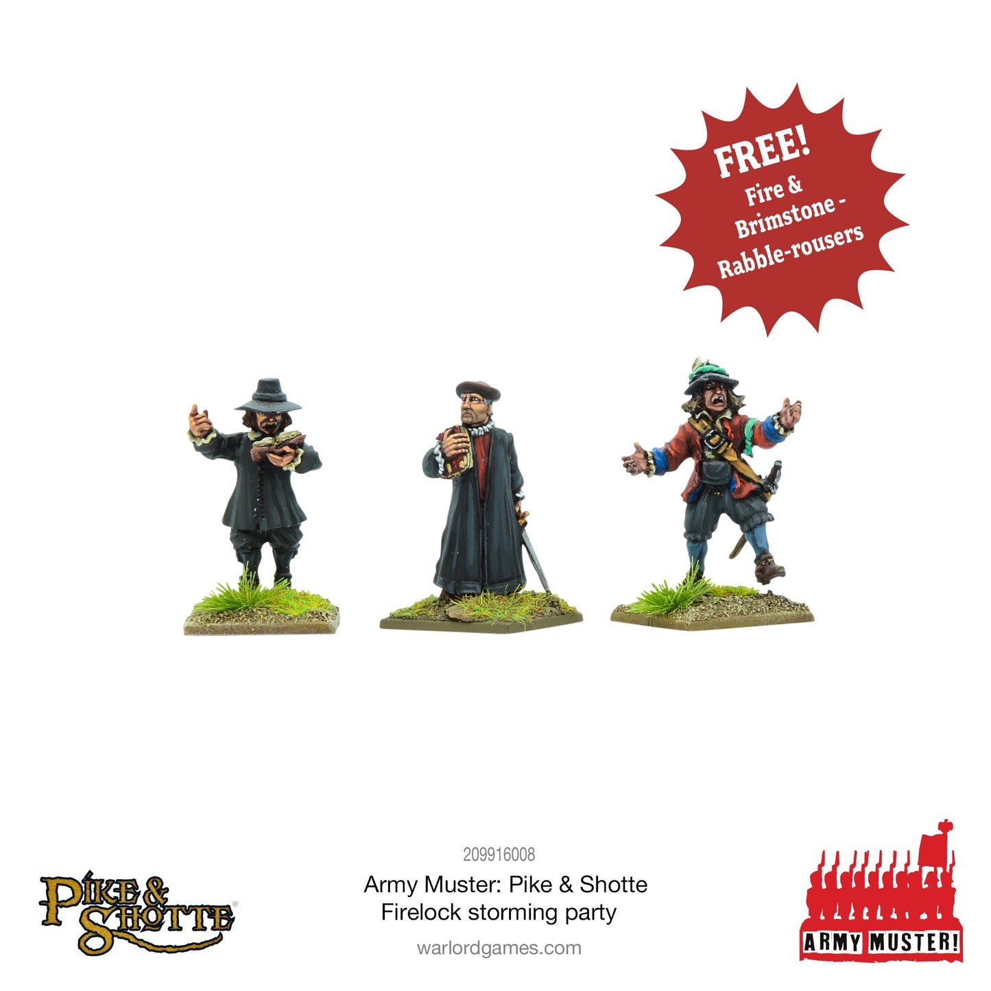 Pike & Shotte: The English Civil Wars & Thirty Years War - Army Muster: Pike & Shotte Firelock Storming Party