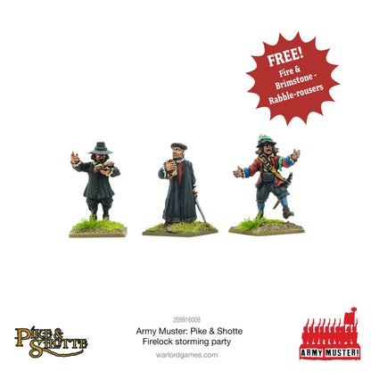 Pike & Shotte: The English Civil Wars & Thirty Years War - Army Muster: Pike & Shotte Firelock Storming Party