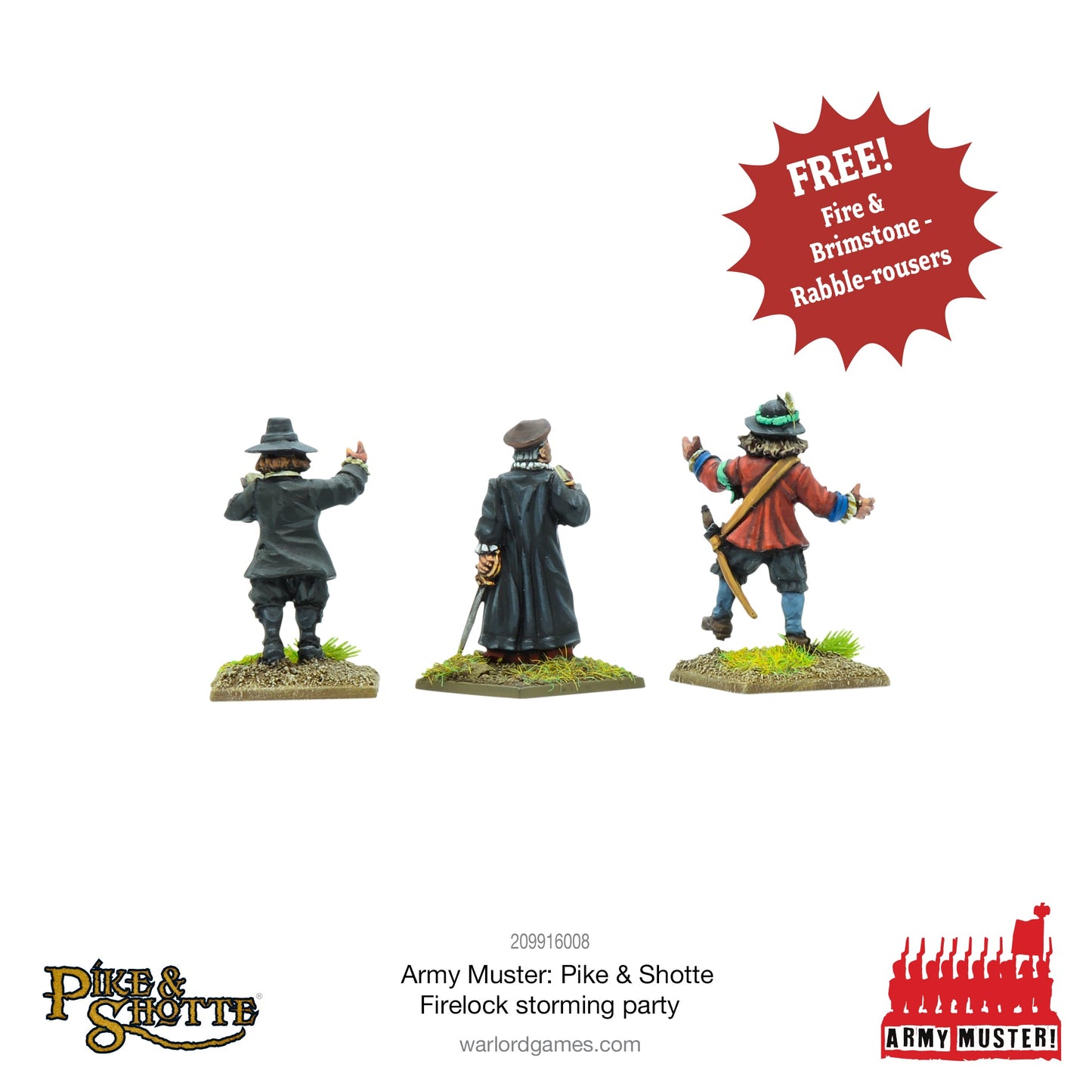 Pike & Shotte: The English Civil Wars & Thirty Years War - Army Muster: Pike & Shotte Firelock Storming Party