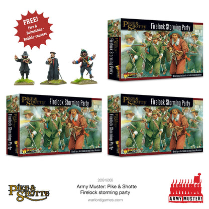 Pike & Shotte: The English Civil Wars & Thirty Years War - Army Muster: Pike & Shotte Firelock Storming Party