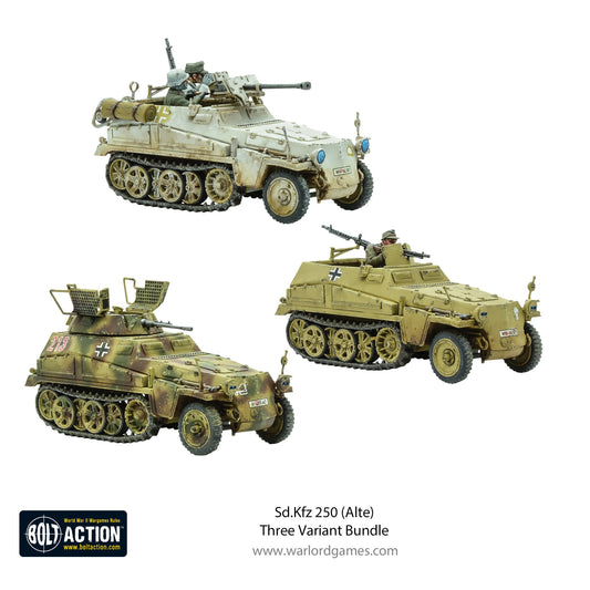 Bolt Action: German - Sd.Kfz 250 (Alte) Three Variant Bundle