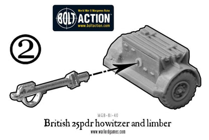 Bolt Action: British 25 pdr Howitzer & Limber