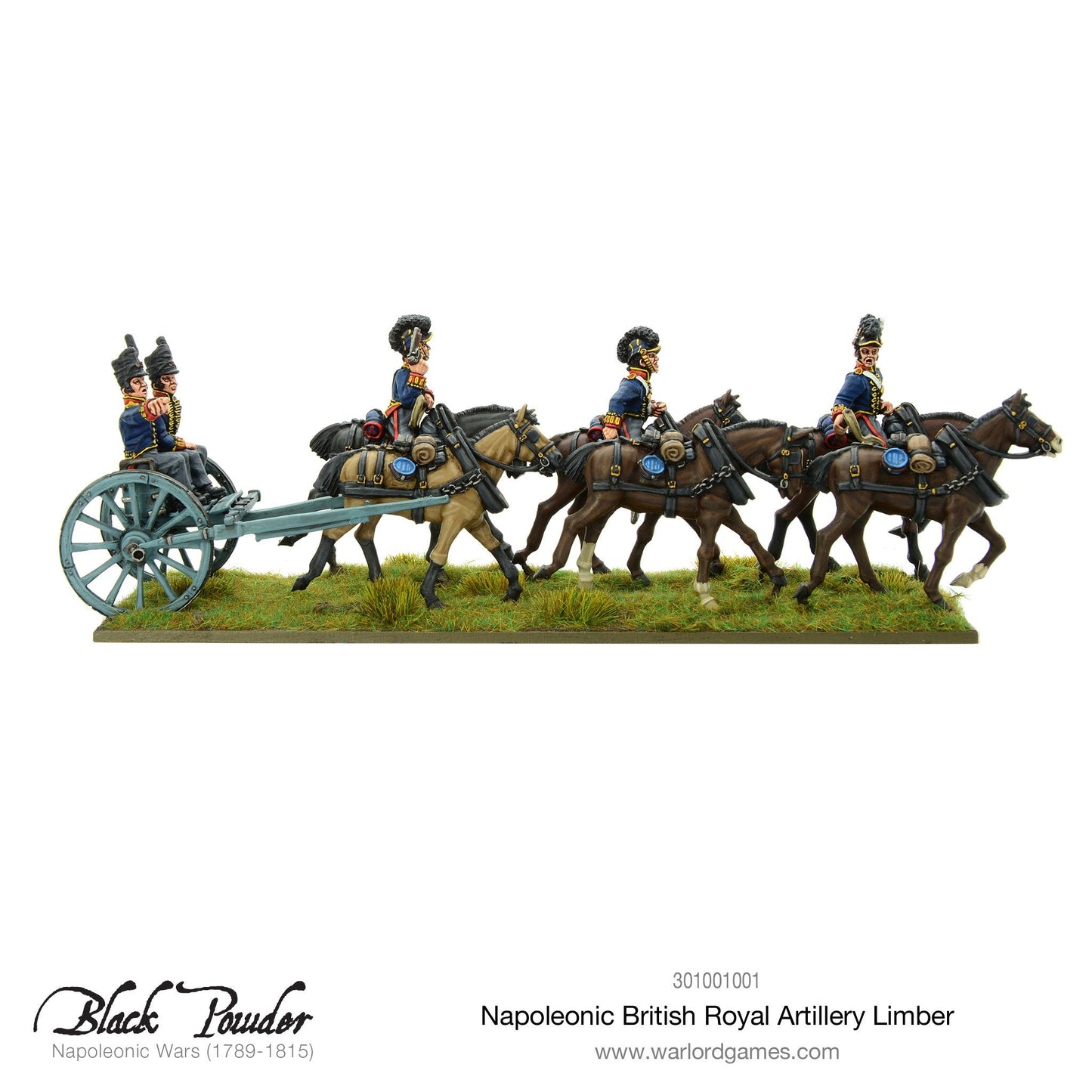 Black Powder: British - Royal Artillery 9-pdr and Limber Team