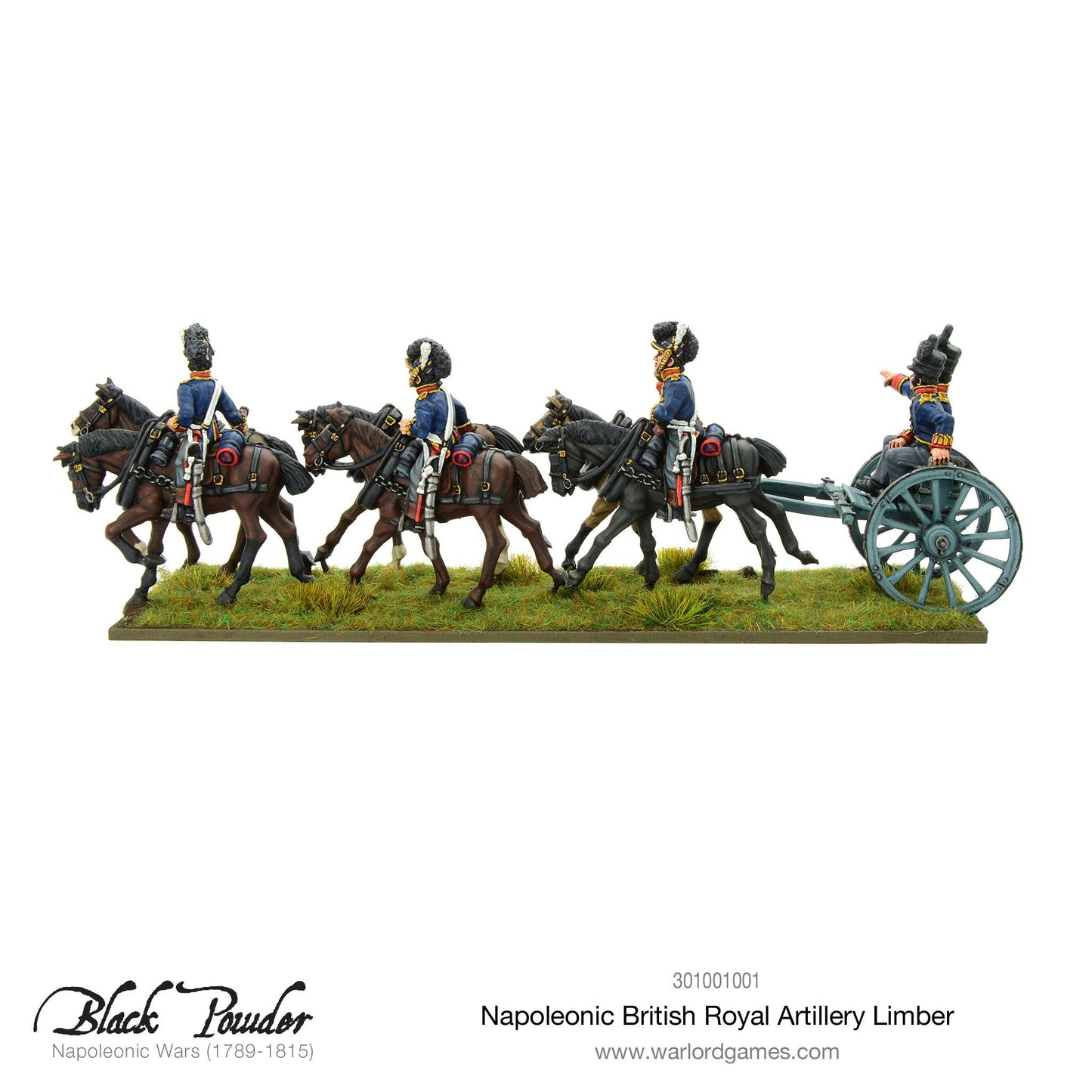 Black Powder: British - Royal Artillery 9-pdr and Limber Team