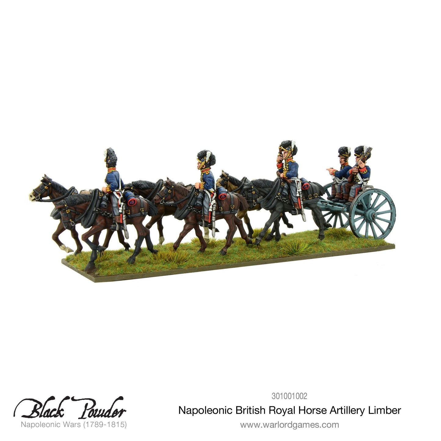 Black Powder: British - Royal Horse Artillery 6-pdr and Limber Team