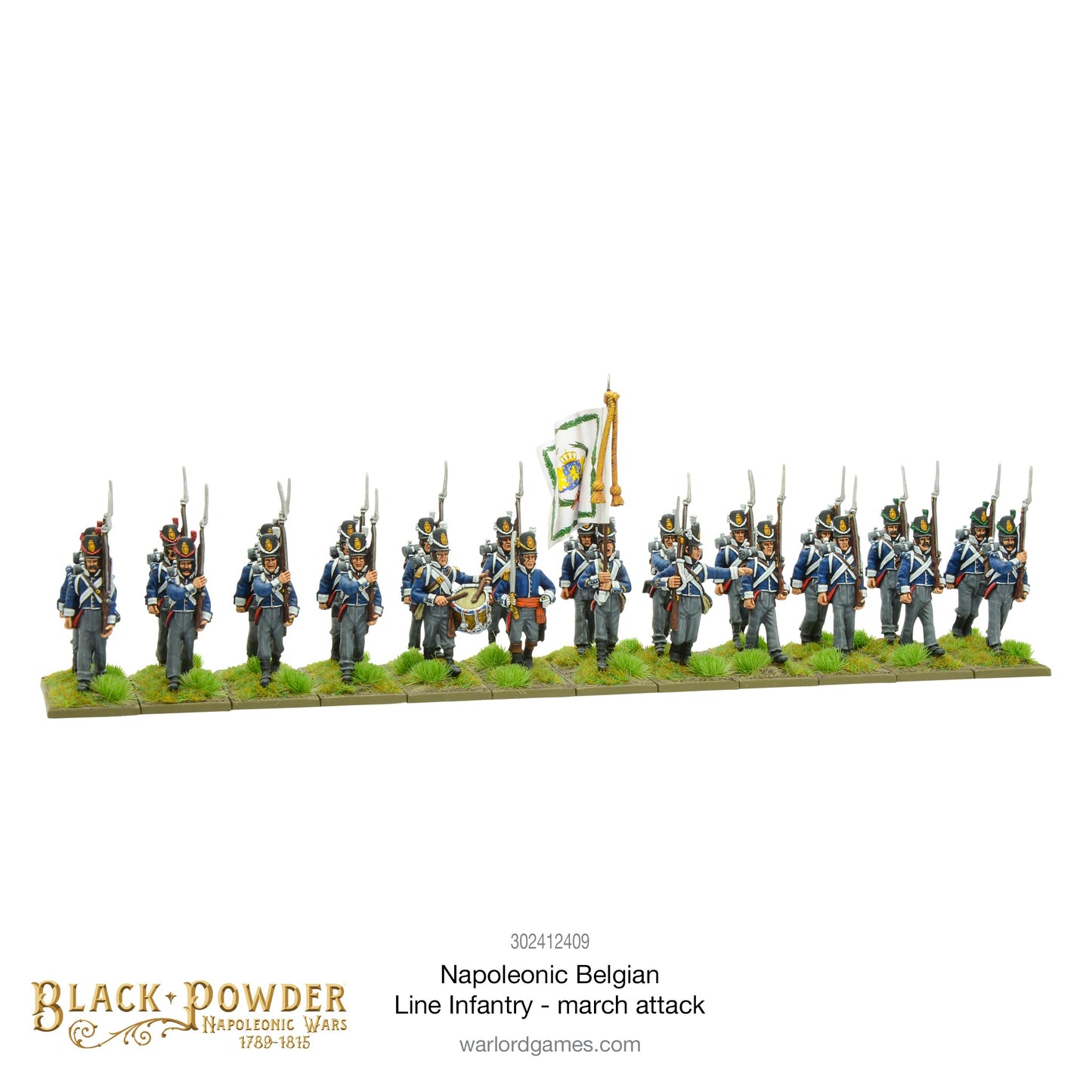 Black Powder: Napoleonic Belgian Line Infantry (march attack)