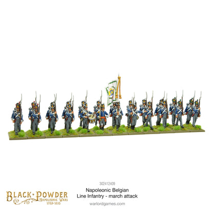 Black Powder: Napoleonic Belgian Line Infantry (march attack)