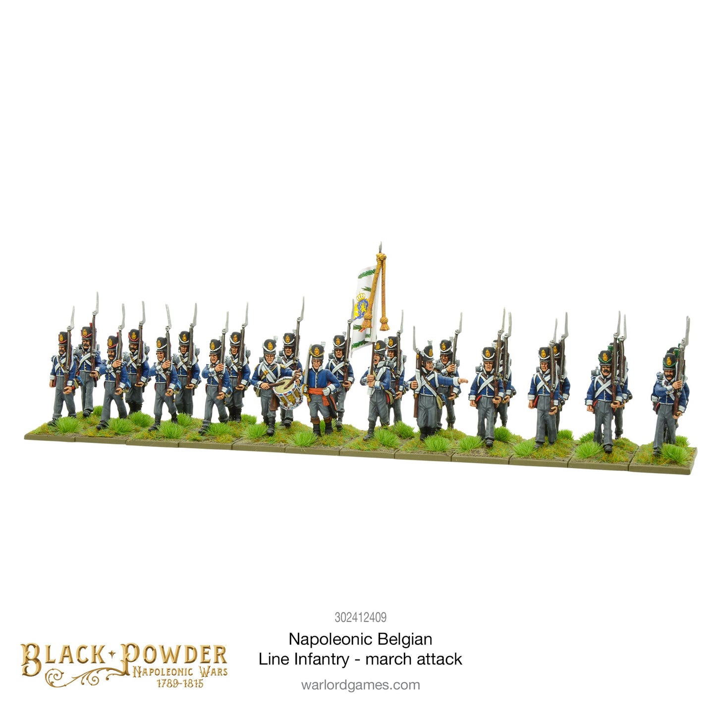 Black Powder: Napoleonic Belgian Line Infantry (march attack)