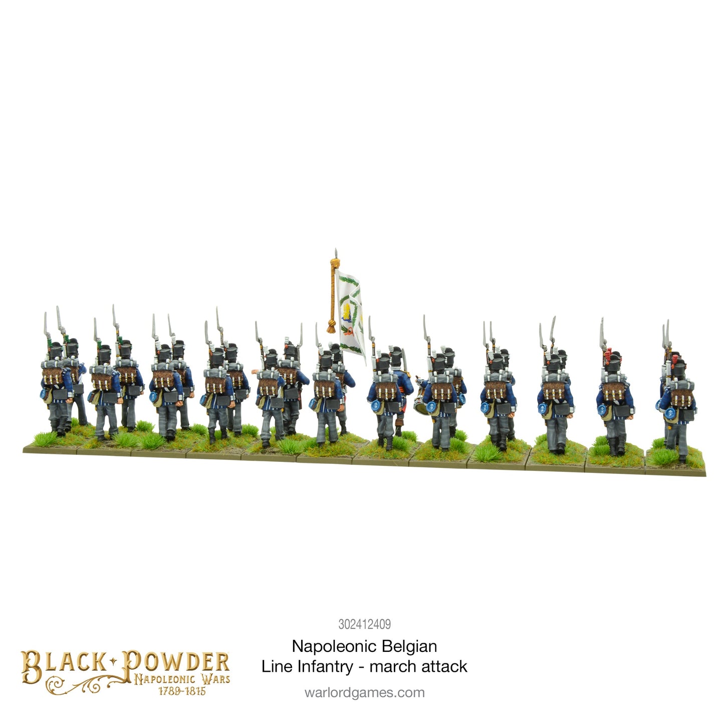 Black Powder: Napoleonic Belgian Line Infantry (march attack)