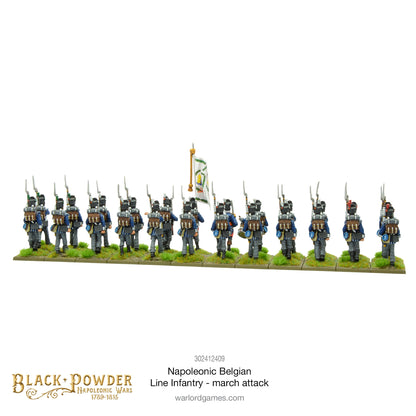 Black Powder: Napoleonic Belgian Line Infantry (march attack)