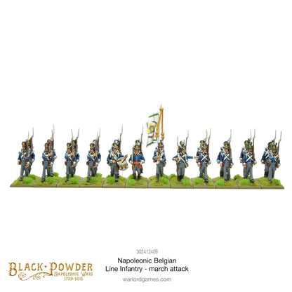 Black Powder: Napoleonic Belgian Line Infantry (march attack)