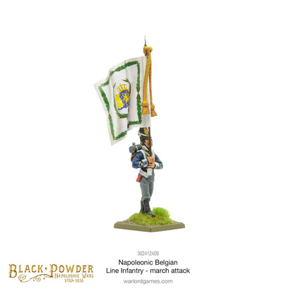 Black Powder: Napoleonic Belgian Line Infantry (march attack)