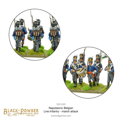 Black Powder: Napoleonic Belgian Line Infantry (march attack)