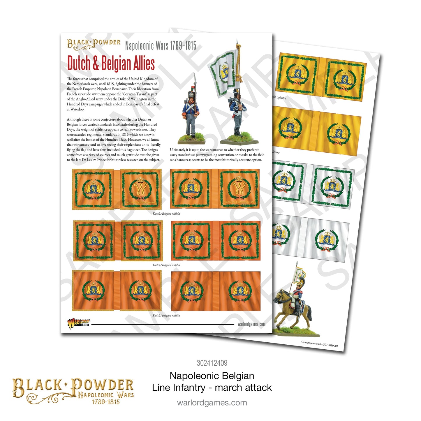 Black Powder: Napoleonic Belgian Line Infantry (march attack)