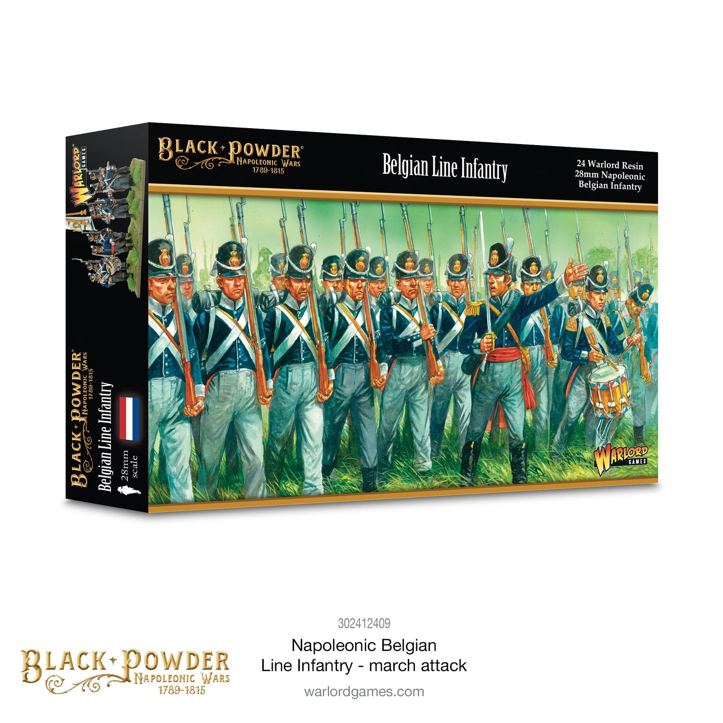 Black Powder: Napoleonic Belgian Line Infantry (march attack)