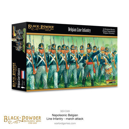 Black Powder: Napoleonic Belgian Line Infantry (march attack)