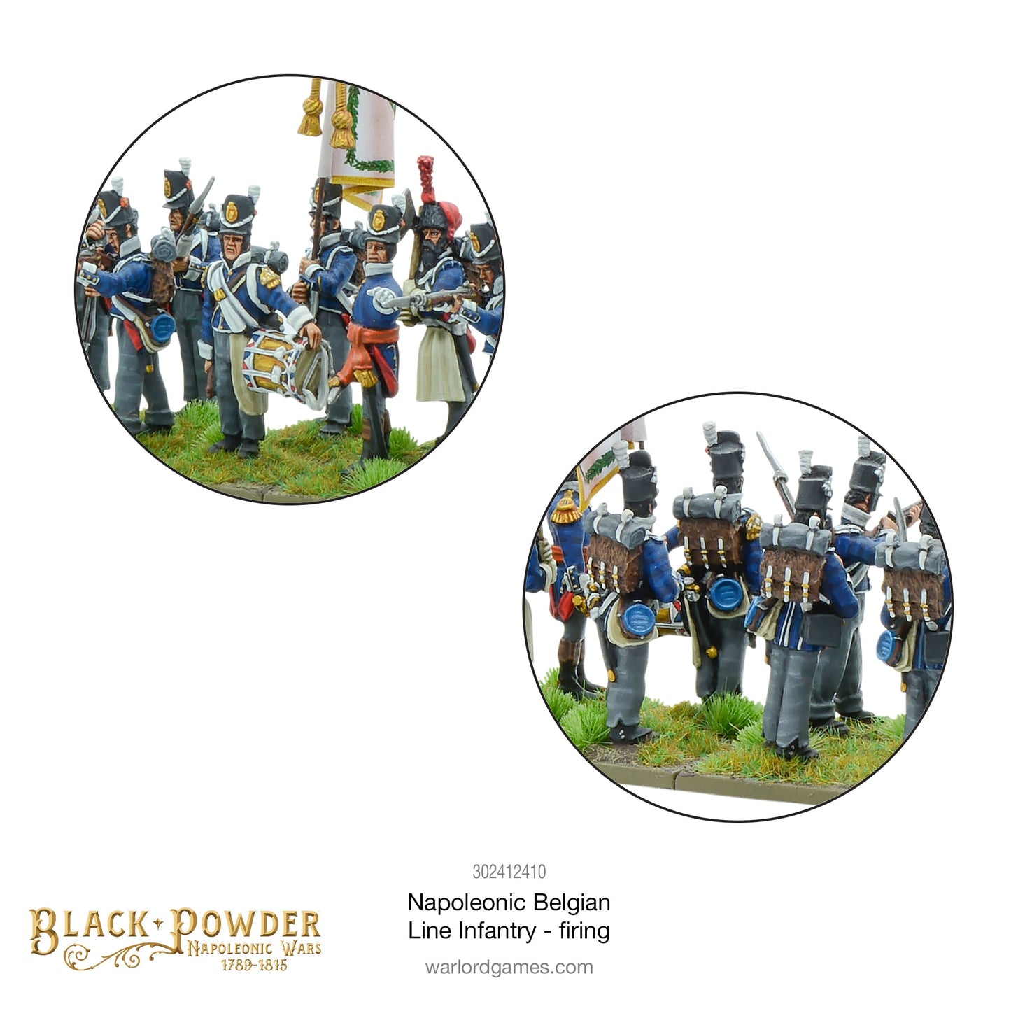 Black Powder: Napoleonic Belgian Line Infantry firing