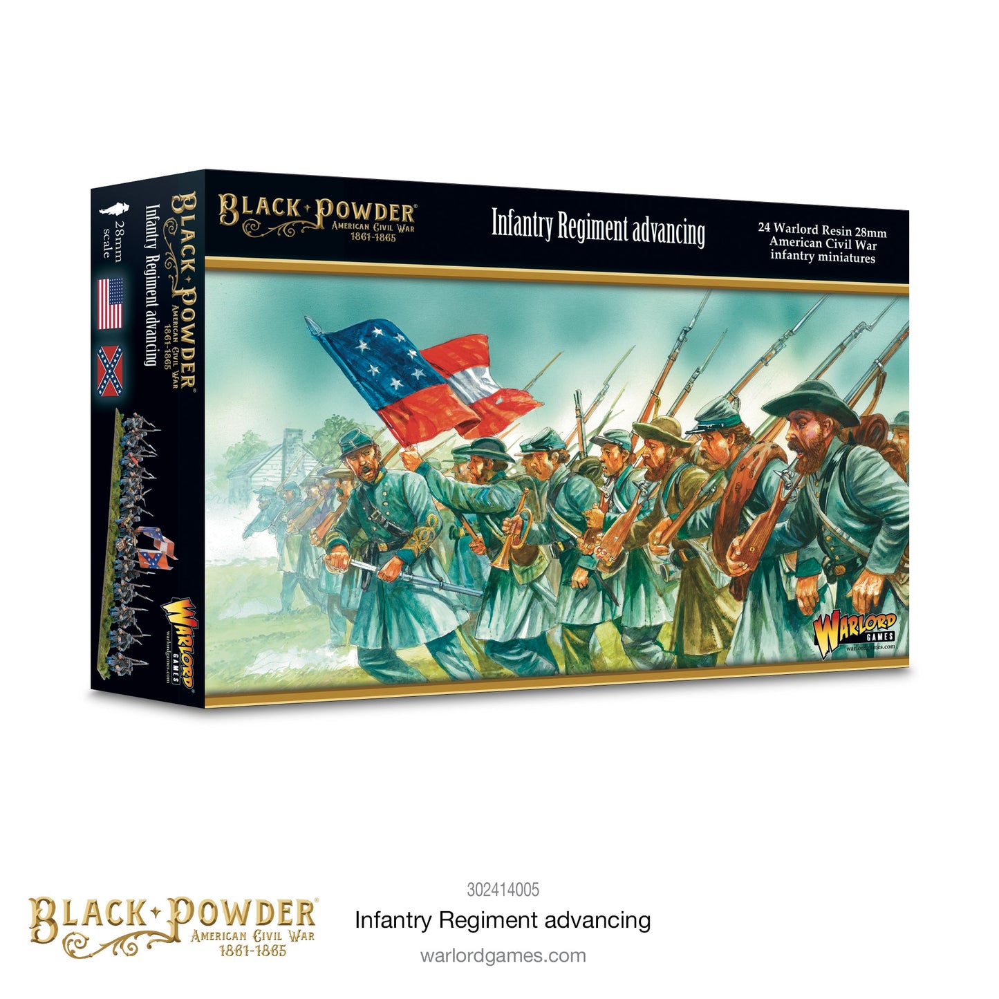 Black Powder: American Civil War: Infantry Regiment Advancing