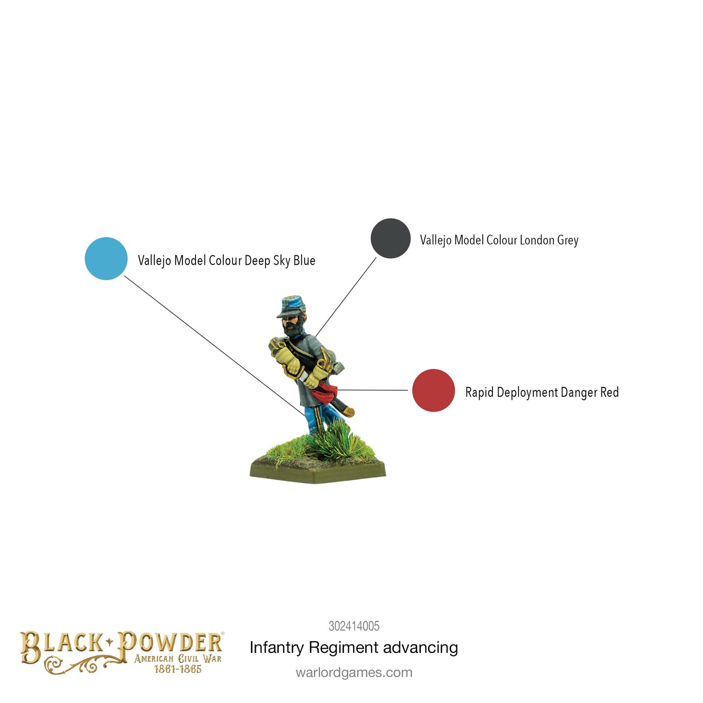 Black Powder: American Civil War: Infantry Regiment Advancing