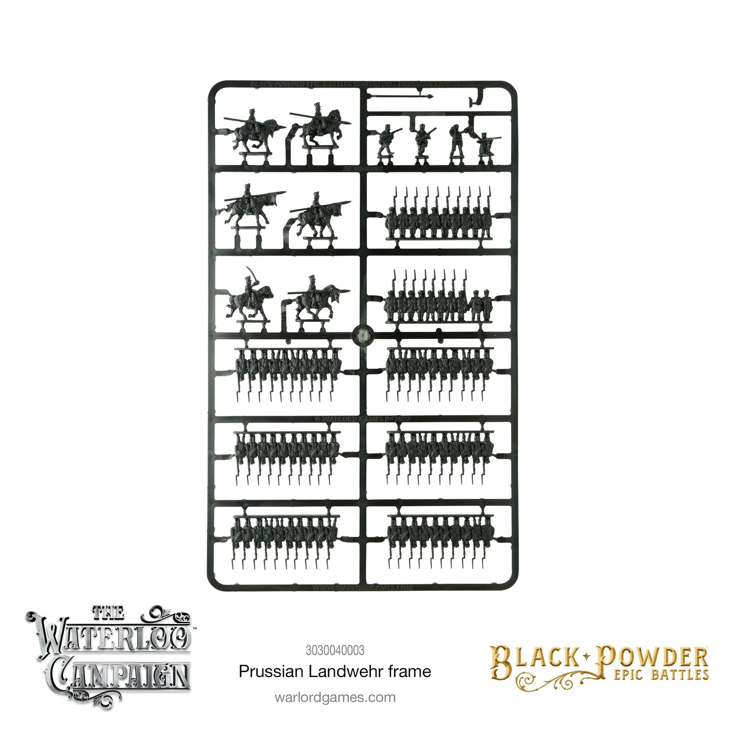 Black Powder: Prussians - Battles Waterloo -  Prussian Landwehr Sprue