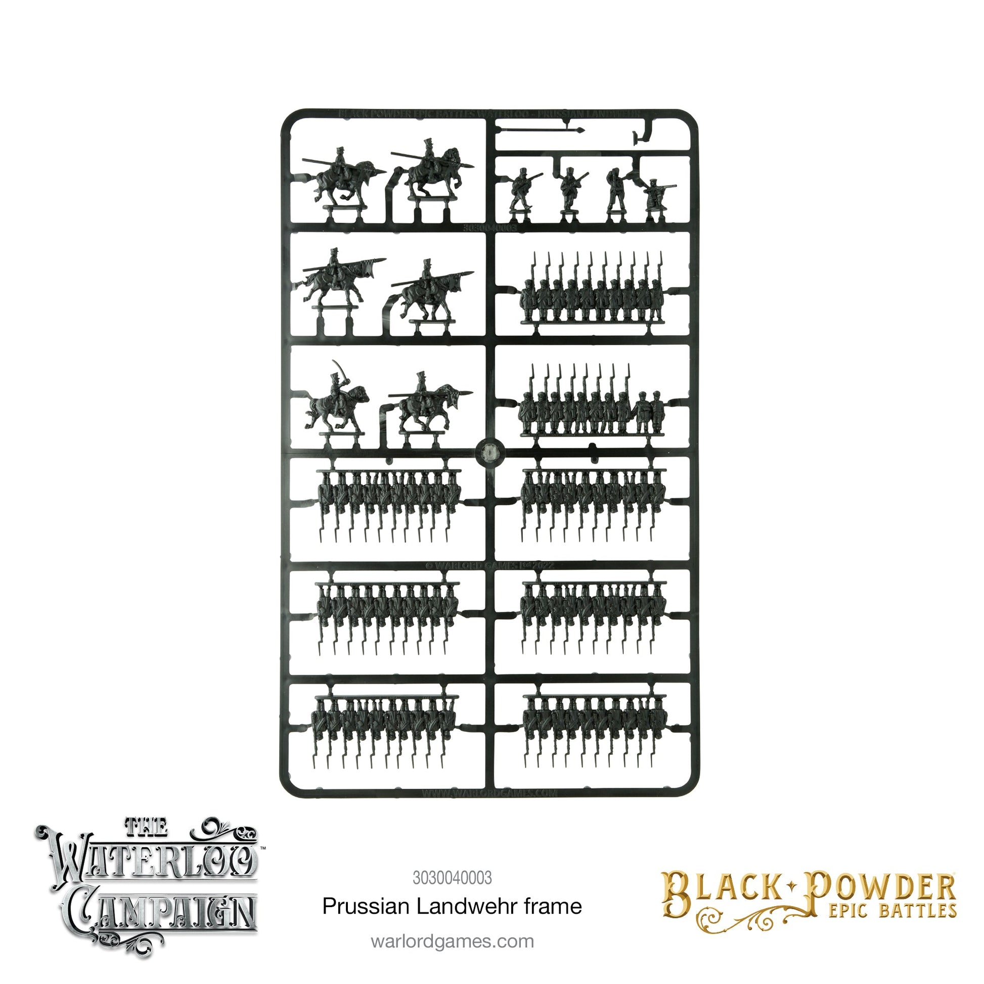 Black Powder: Prussians - Battles Waterloo -  Prussian Landwehr Sprue