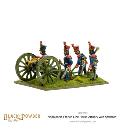 Black Powder: French - Napoleonic French Line Horse Artillery with howitzer