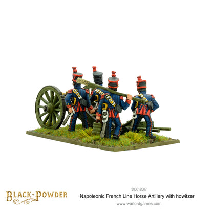 Black Powder: French - Napoleonic French Line Horse Artillery with howitzer