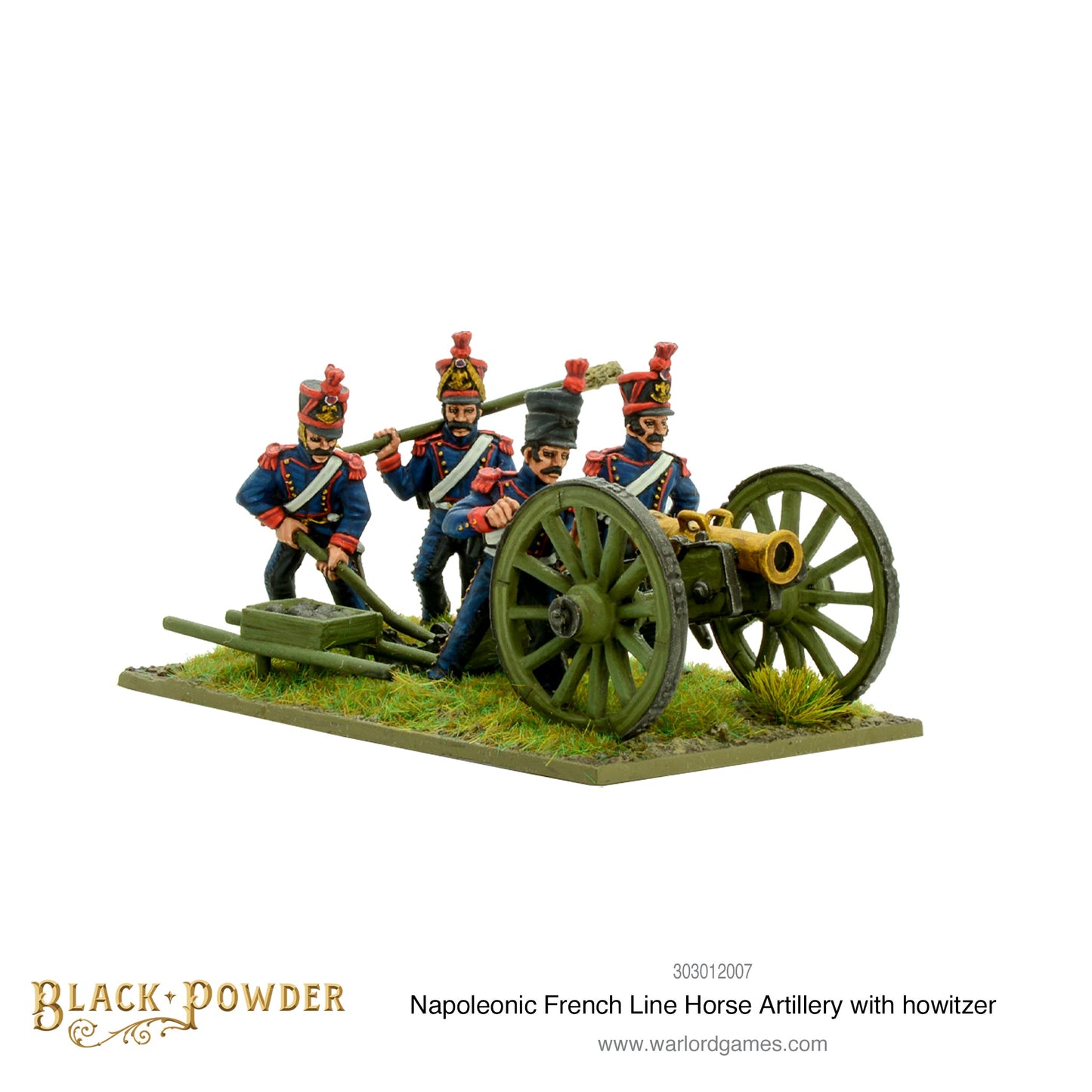 Black Powder: French - Napoleonic French Line Horse Artillery with howitzer