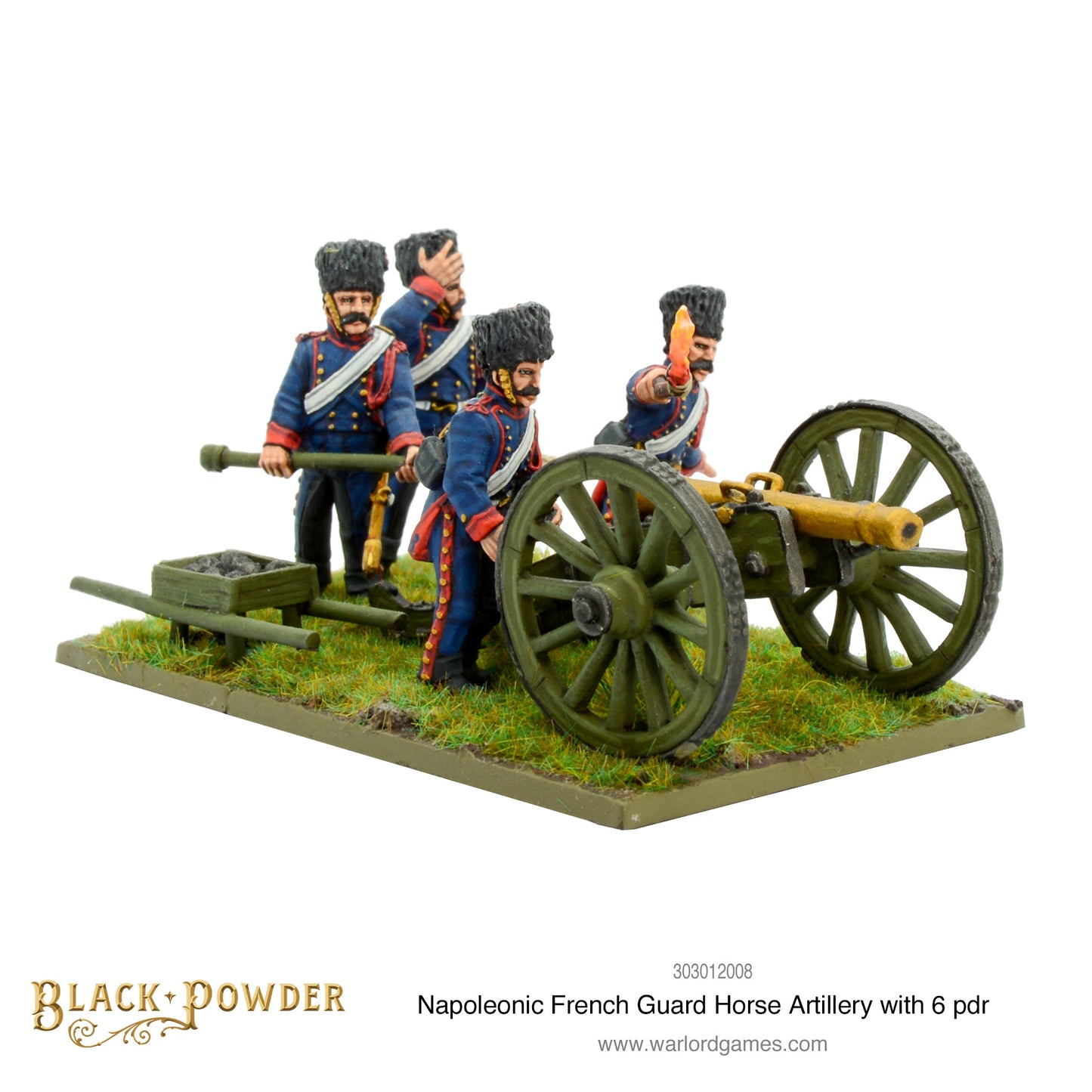 Black Powder: French - Napoleonic French Guard Horse Artillery with 6 pdr