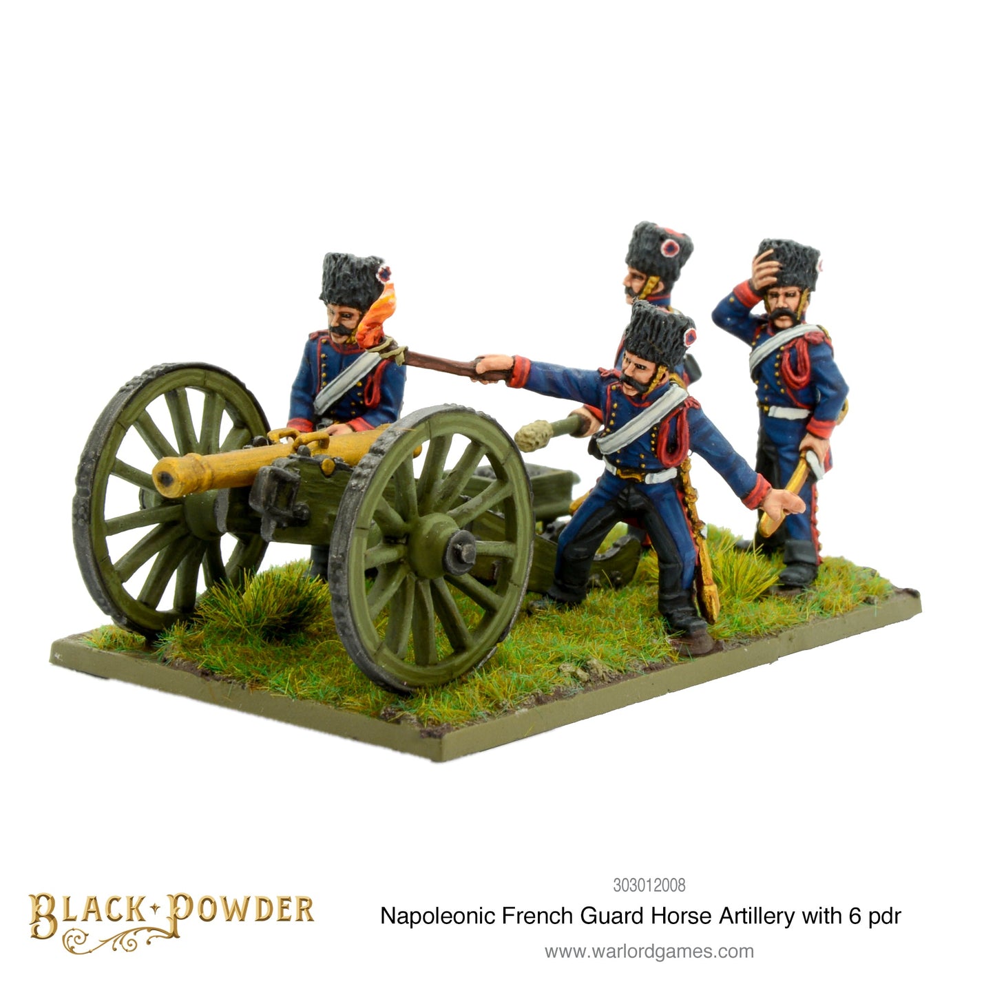Black Powder: French - Napoleonic French Guard Horse Artillery with 6 pdr