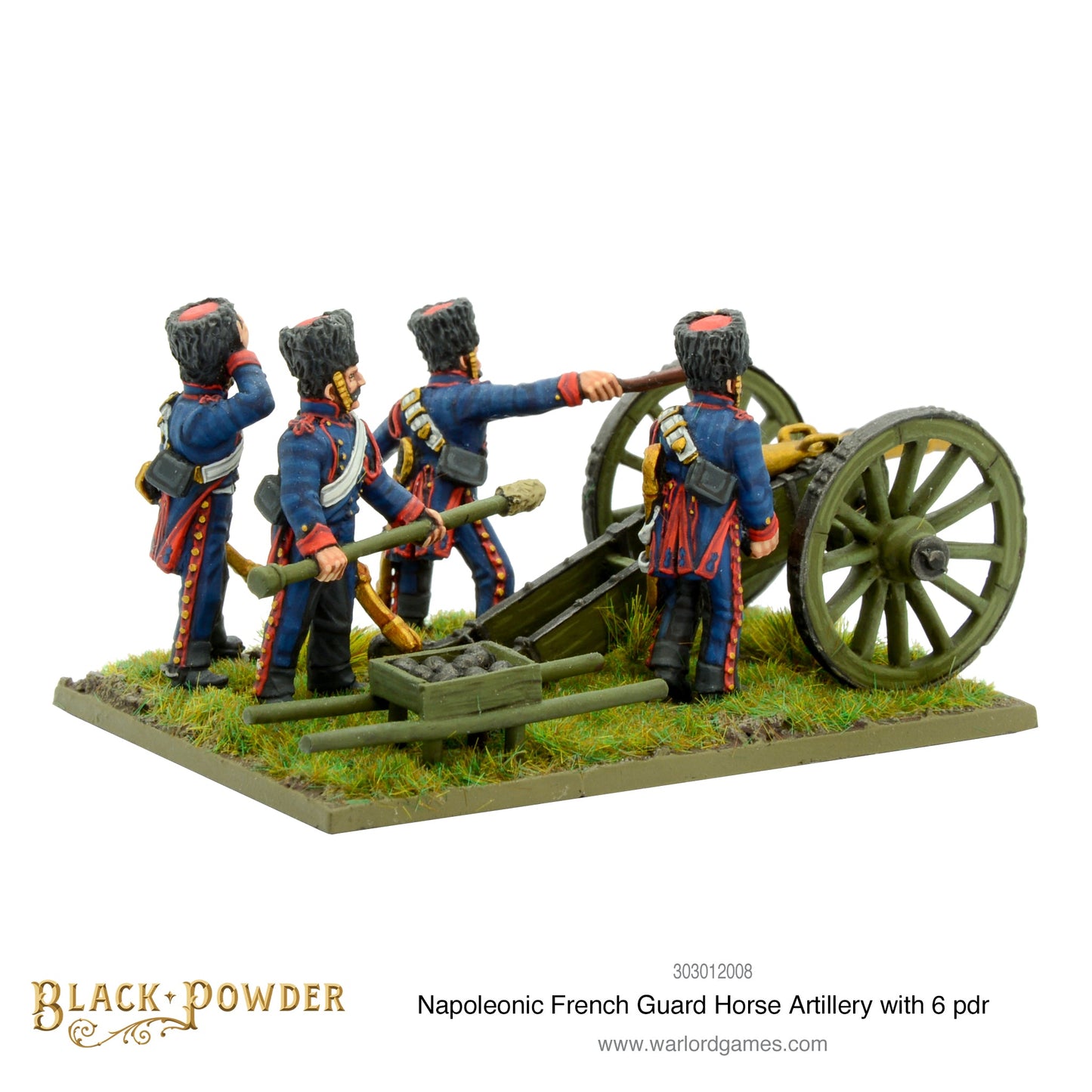 Black Powder: French - Napoleonic French Guard Horse Artillery with 6 pdr
