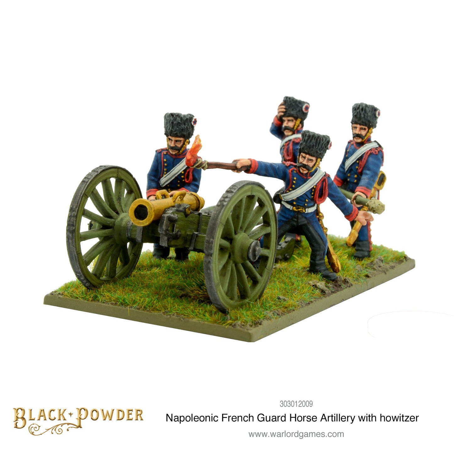 Black Powder: French - Napoleonic French Guard Horse Artillery with howitzer