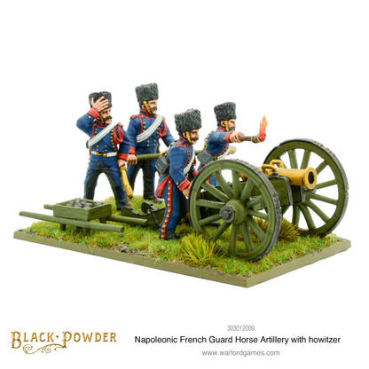 Black Powder: French - Napoleonic French Guard Horse Artillery with howitzer