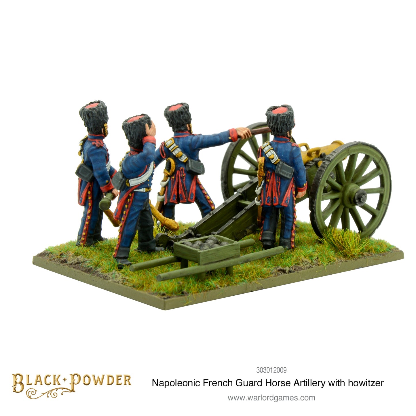 Black Powder: French - Napoleonic French Guard Horse Artillery with howitzer