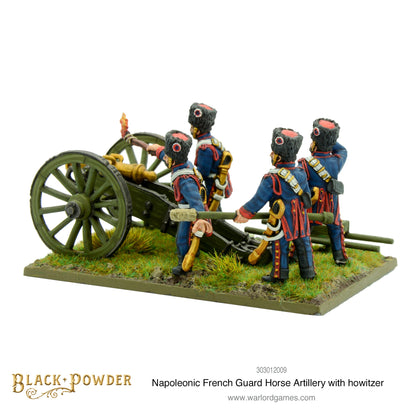 Black Powder: French - Napoleonic French Guard Horse Artillery with howitzer