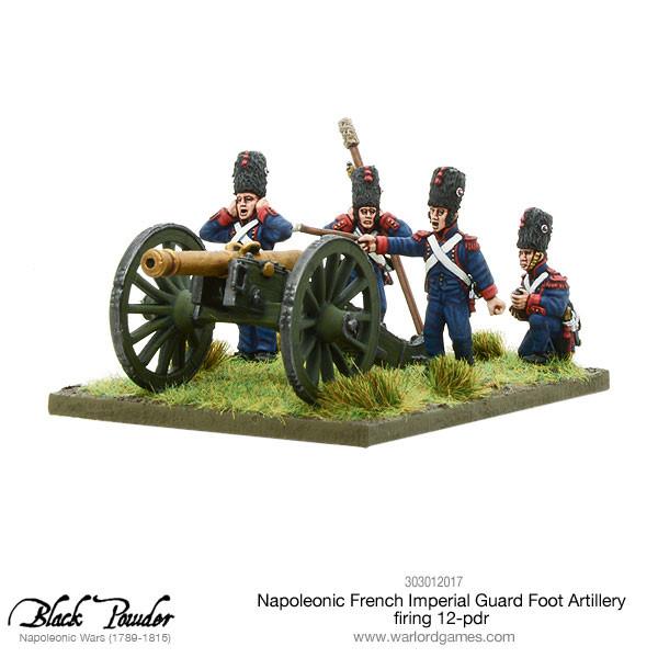 Black Powder: French - Napoleonic French Imperial Guard Foot Artillery firing 12-pdr