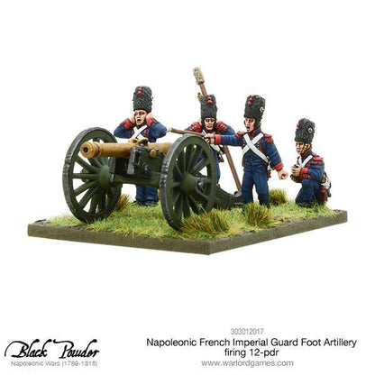 Black Powder: French - Napoleonic French Imperial Guard Foot Artillery firing 12-pdr