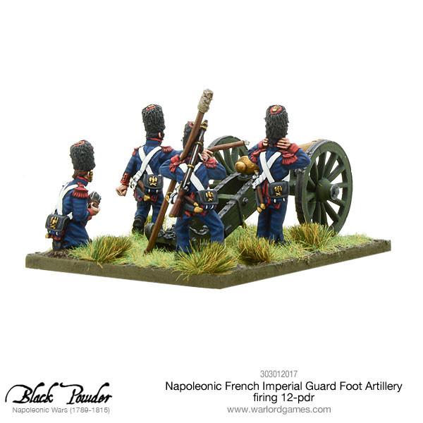 Black Powder: French - Napoleonic French Imperial Guard Foot Artillery firing 12-pdr