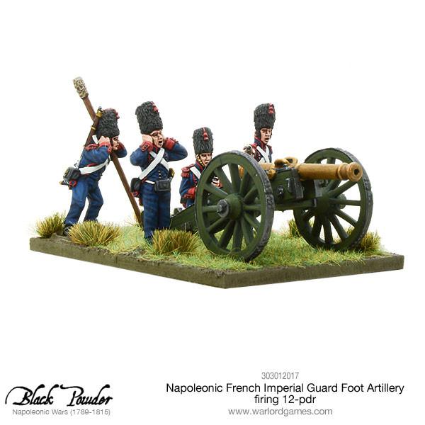 Black Powder: French - Napoleonic French Imperial Guard Foot Artillery firing 12-pdr