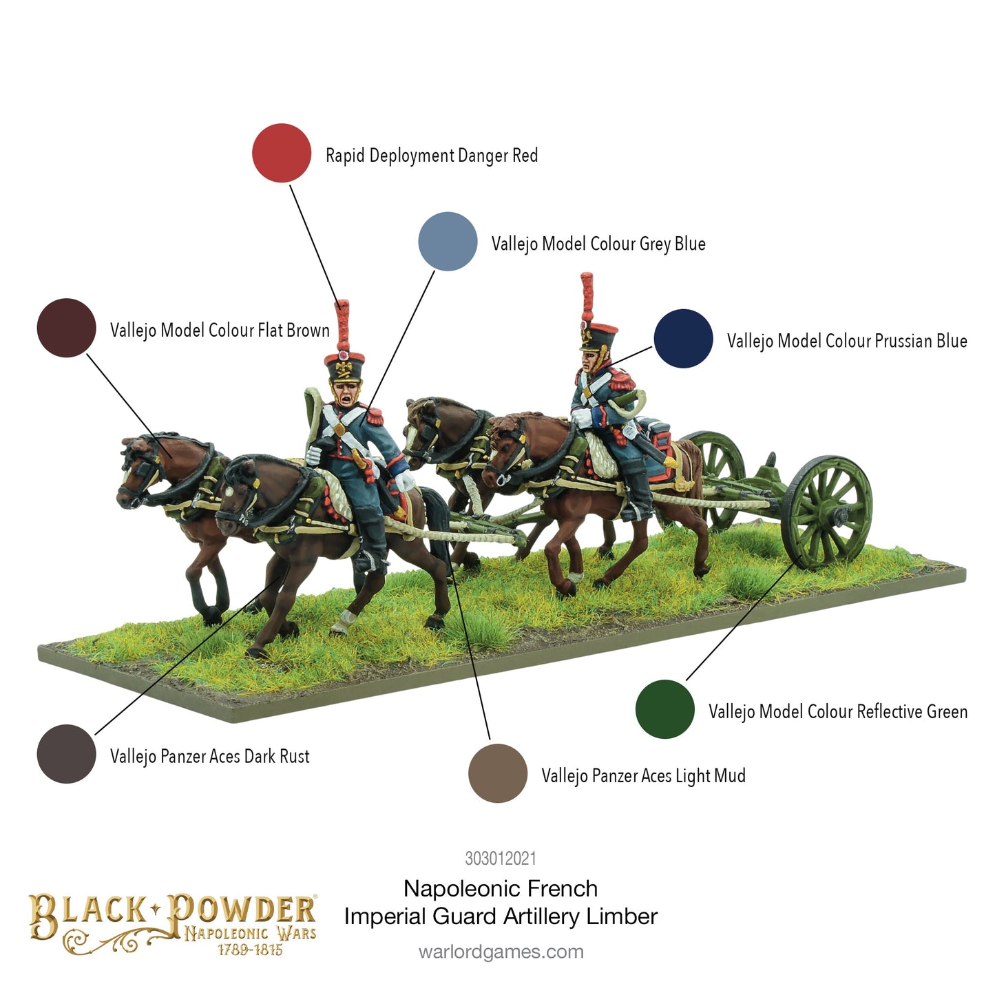 Black Powder: French - Napoleonic French Imperial Guard Artillery Limber