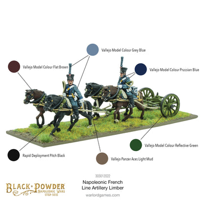 Black Powder: French - Napoleonic French Line Artillery Limber