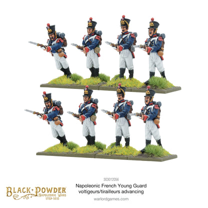 Black Powder: French - Napoleonic French Young Guard Voltigeurs/Tirailleurs advancing
