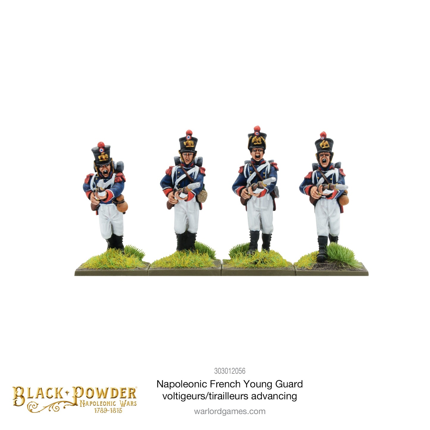 Black Powder: French - Napoleonic French Young Guard Voltigeurs/Tirailleurs advancing