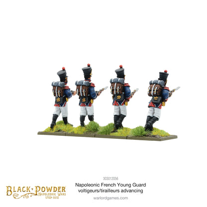 Black Powder: French - Napoleonic French Young Guard Voltigeurs/Tirailleurs advancing