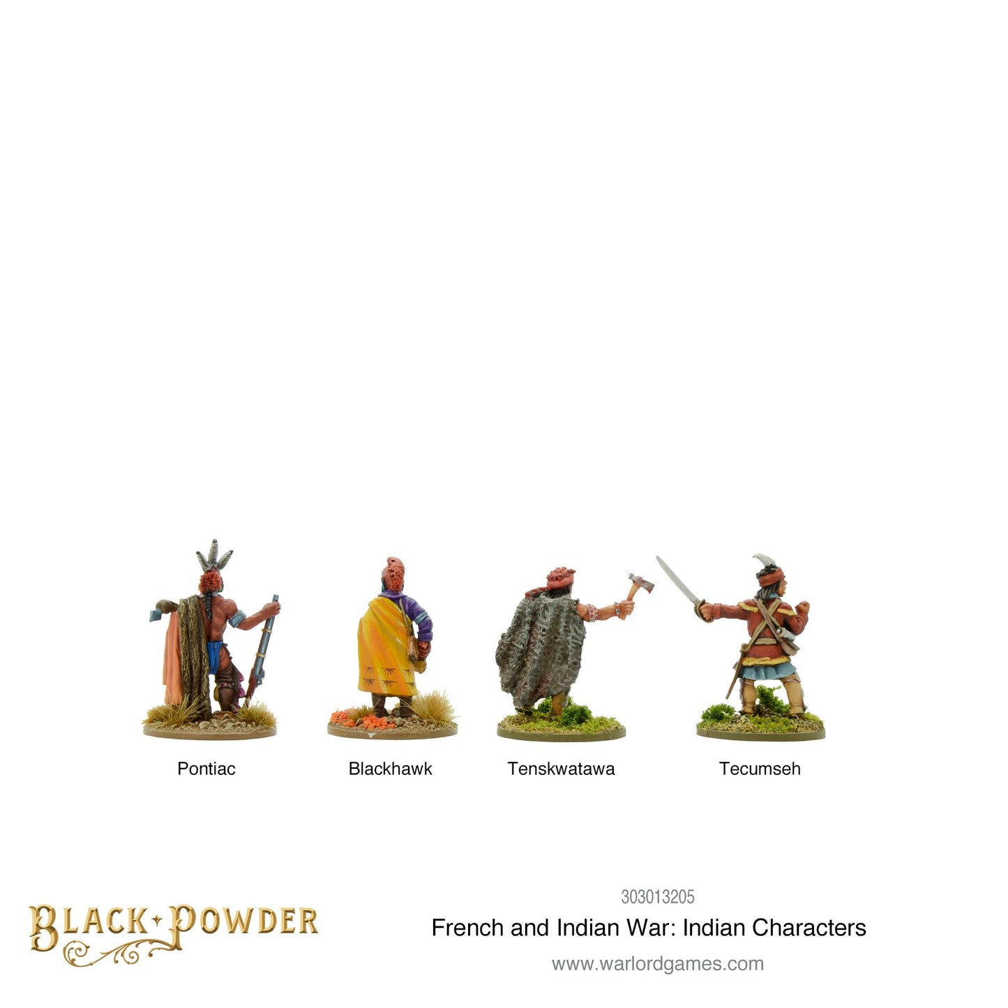 Black Powder: French Indian War: Indian Characters